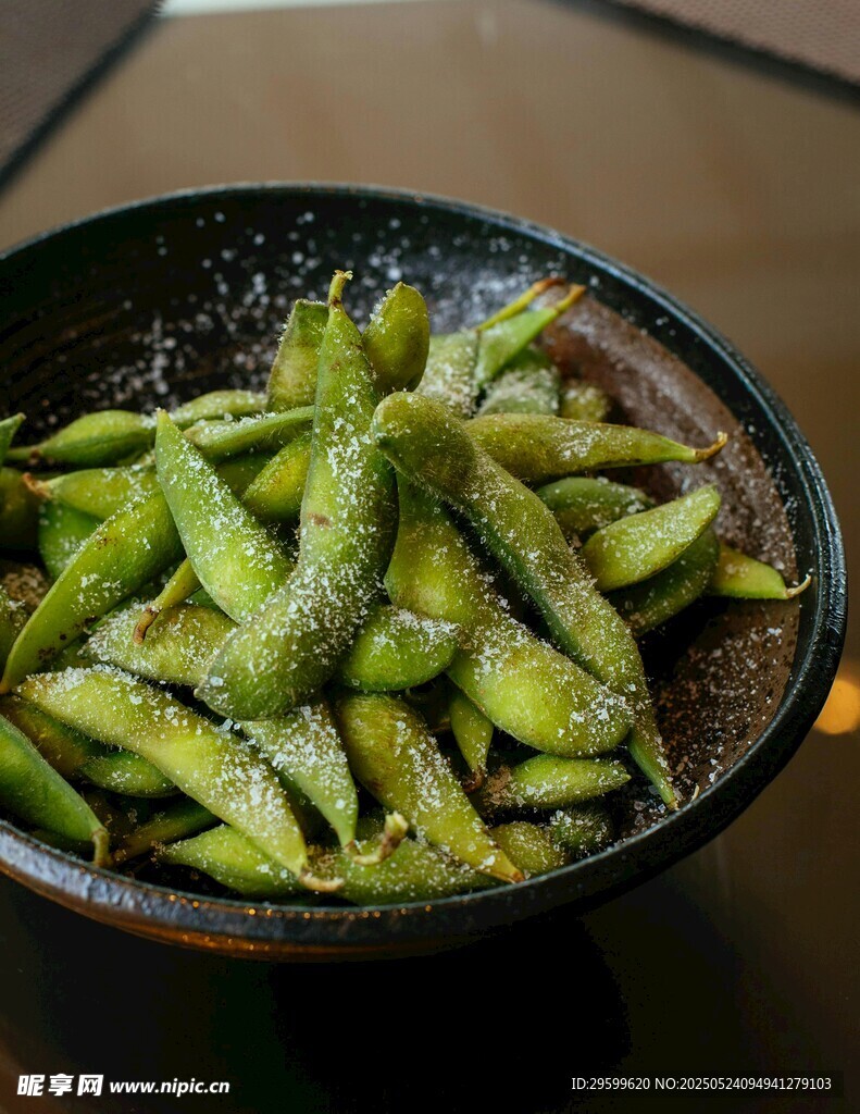 美味盐焗毛豆