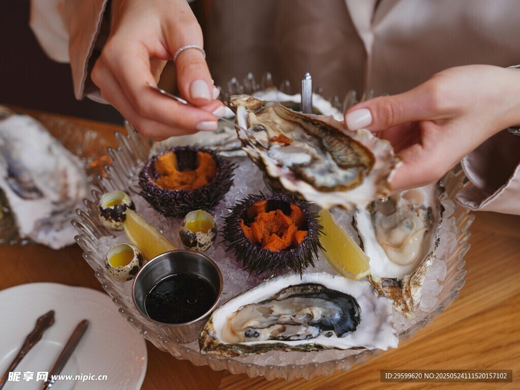 美味海鲜拼盘诱人时刻
