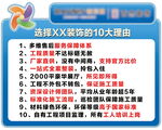 装饰十大理由手举牌
