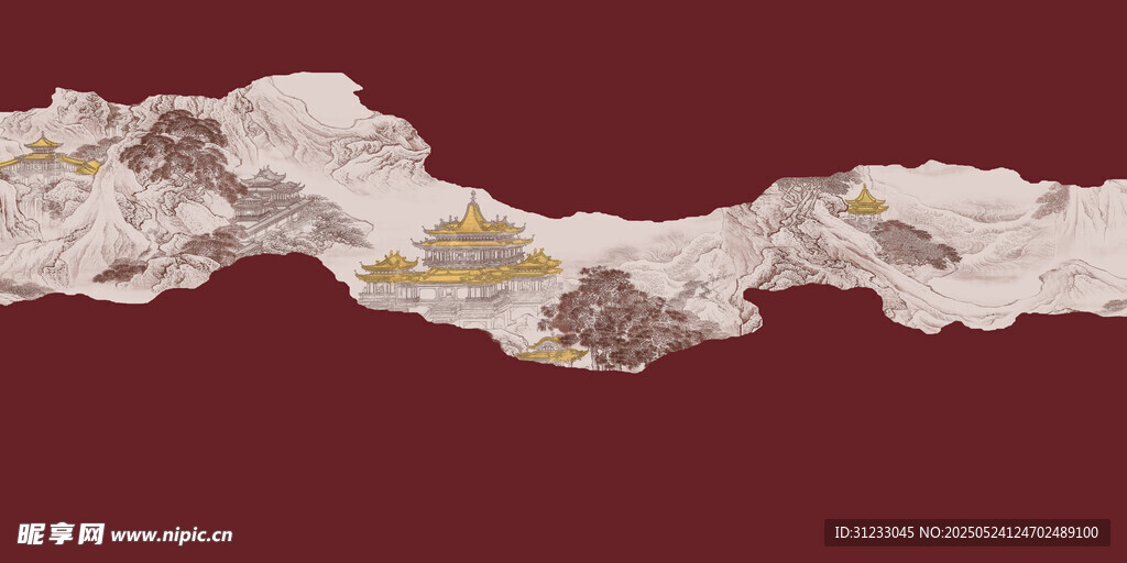 新中式亭台阁楼