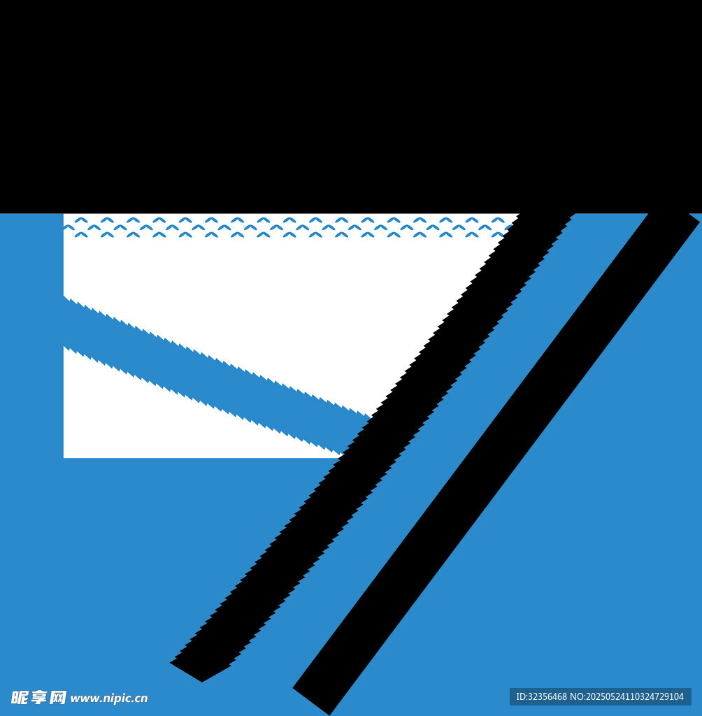 蓝黑几何图形抽象设计图