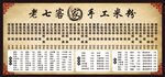 价目表 古风