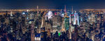繁华都市夜景俯瞰