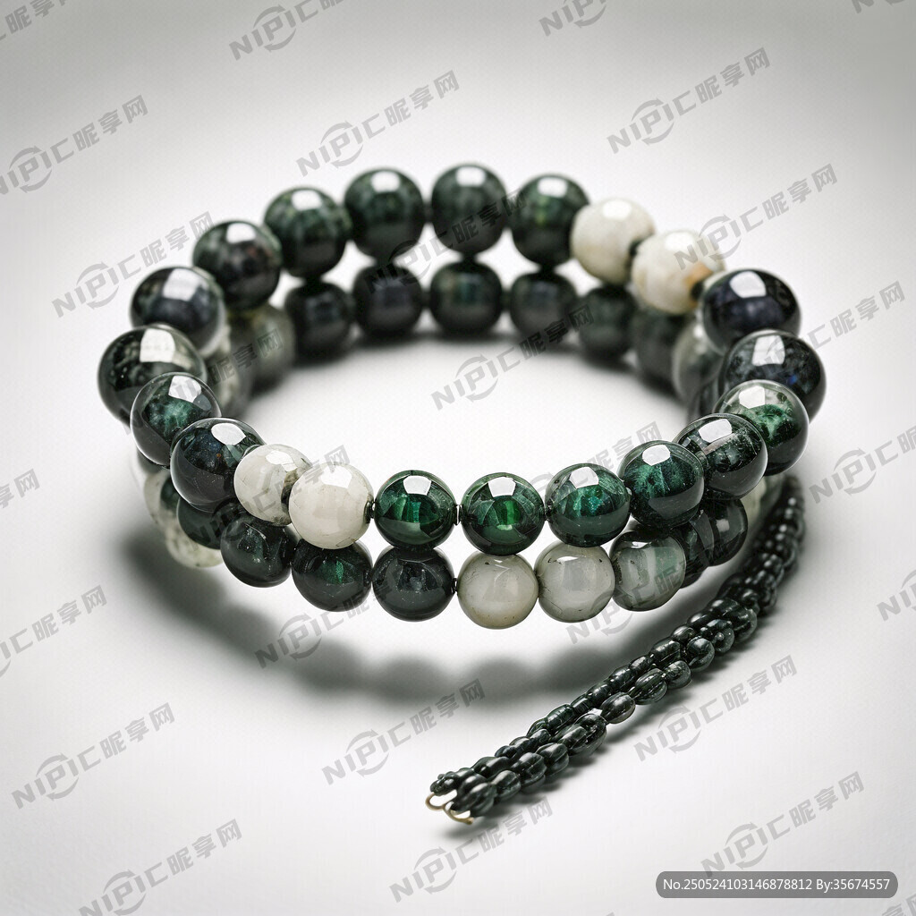 纯色碧玉手串 手链 纯白底图