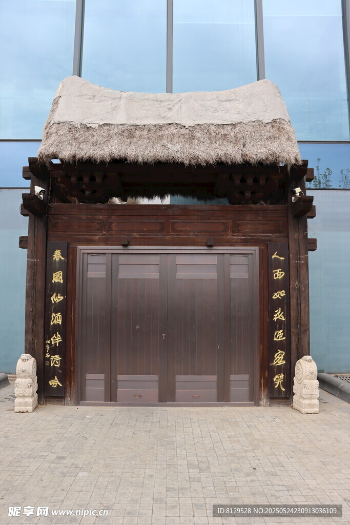 中式传统大门建筑景观