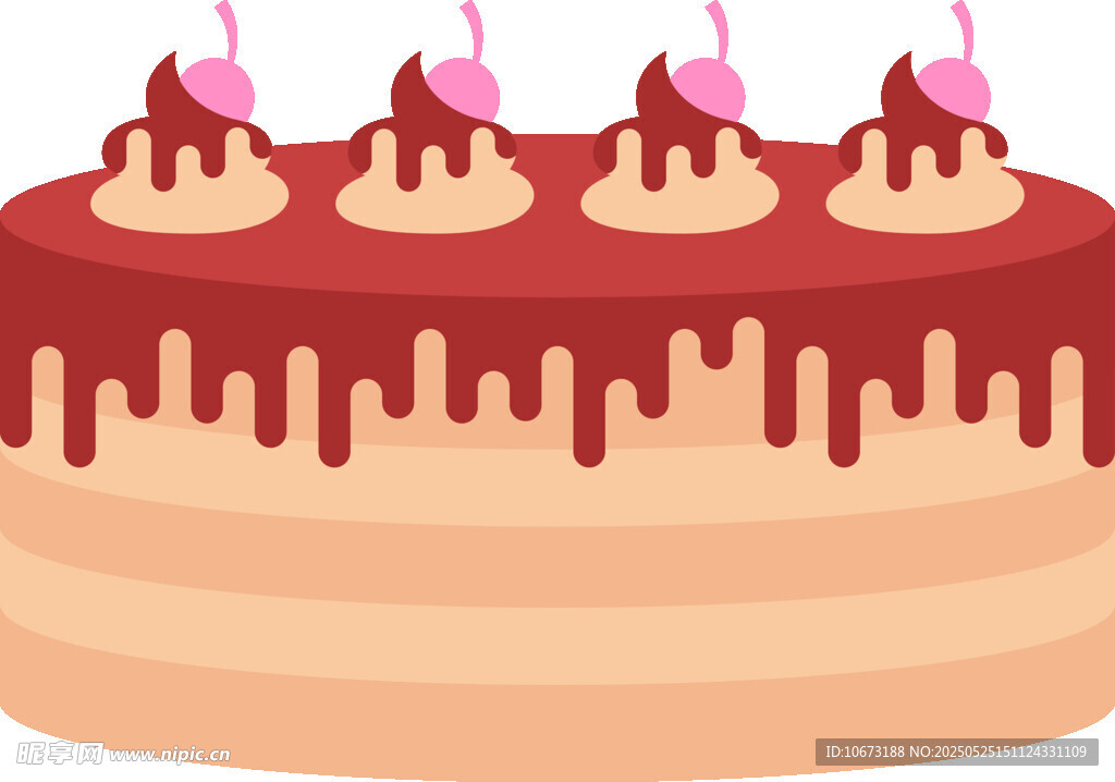 美味巧克力淋面生日蛋糕