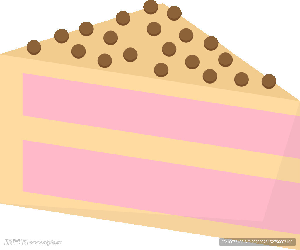 美味分层蛋糕插画