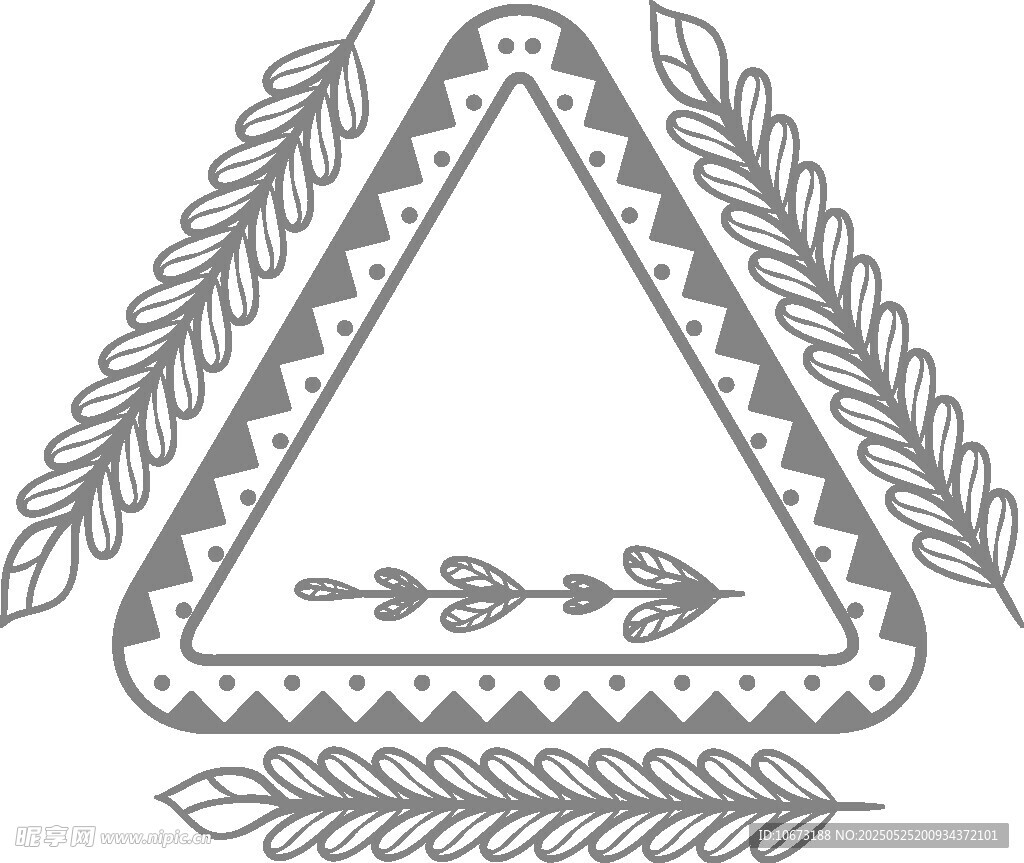 三角几何装饰图案设计