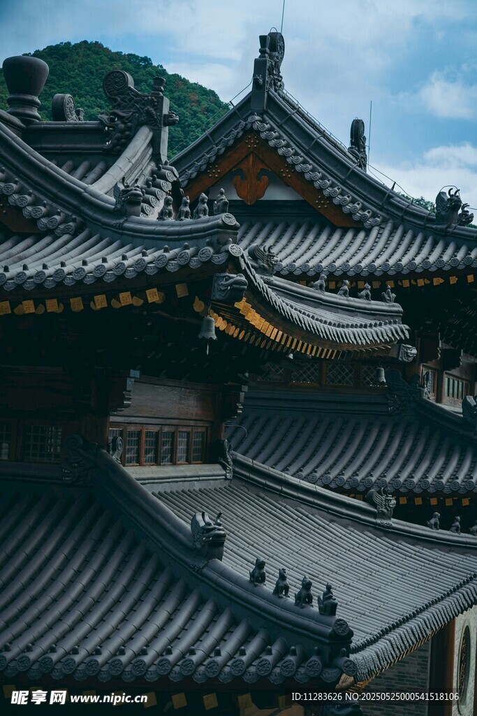 中式古建筑屋顶景观