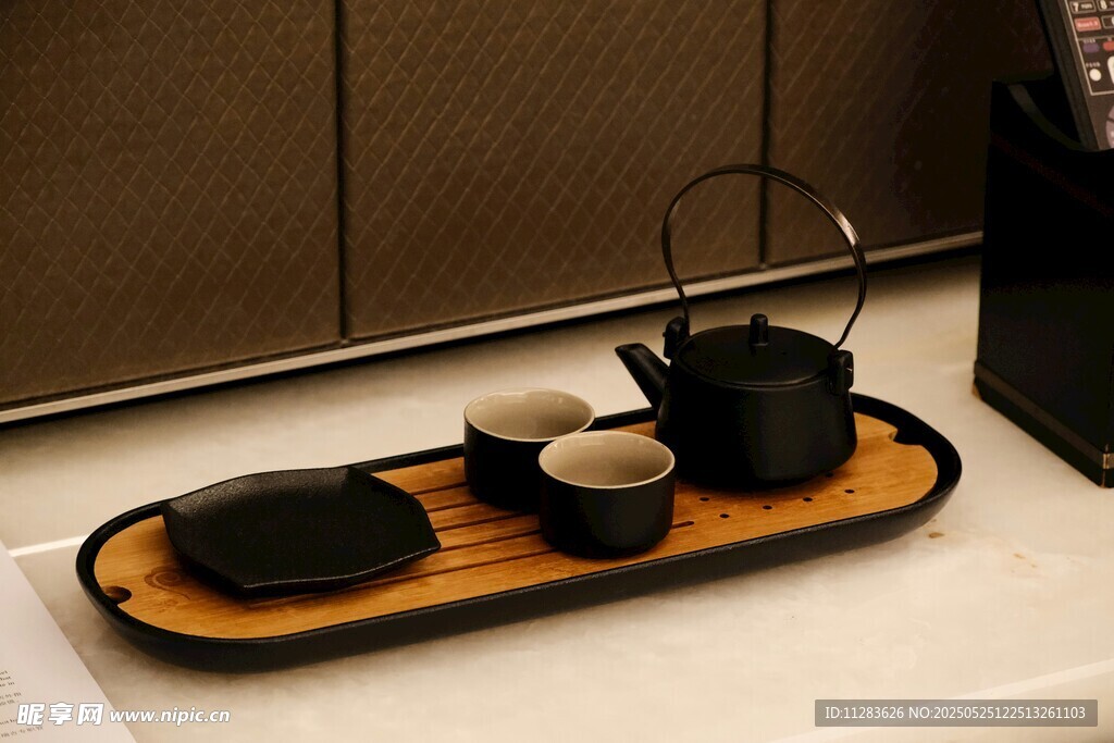 中式茶具托盘精致摆饰