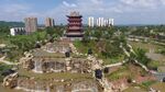 古典楼阁与城市景观融合