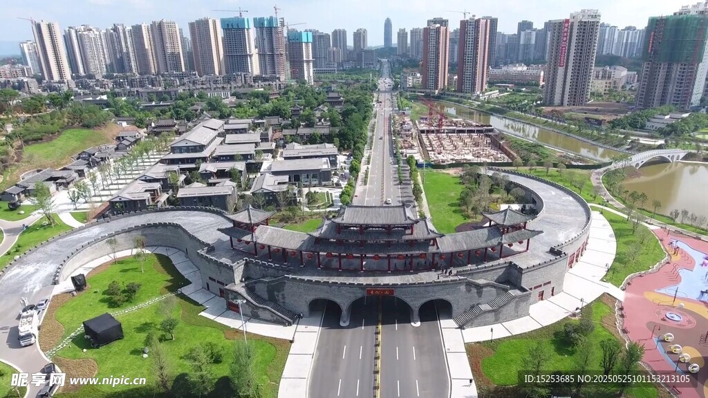 城市中式古建筑景观