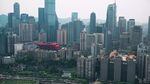 繁华都市天际线景观