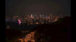 城市夜景俯瞰绚丽灯光