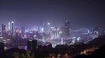城市璀璨夜景俯瞰图