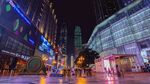 都市璀璨夜景街道风光
