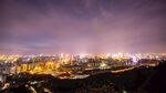 城市璀璨夜景俯瞰图