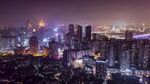 城市璀璨夜景俯瞰图