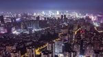 城市璀璨夜景俯瞰图