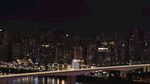 城市夜景中的桥梁风光