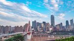 重庆城市天际线与桥梁景观