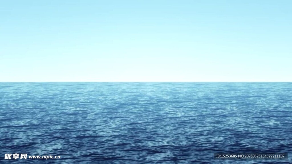 广阔蔚蓝海洋景象