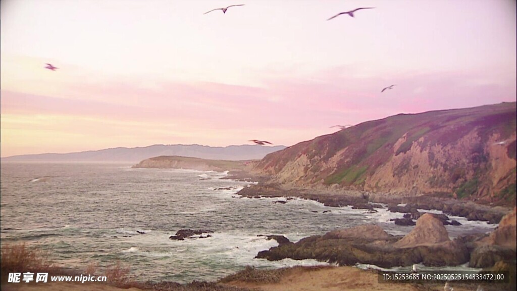 海边黄昏美景