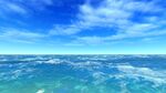 蔚蓝大海与晴朗天空