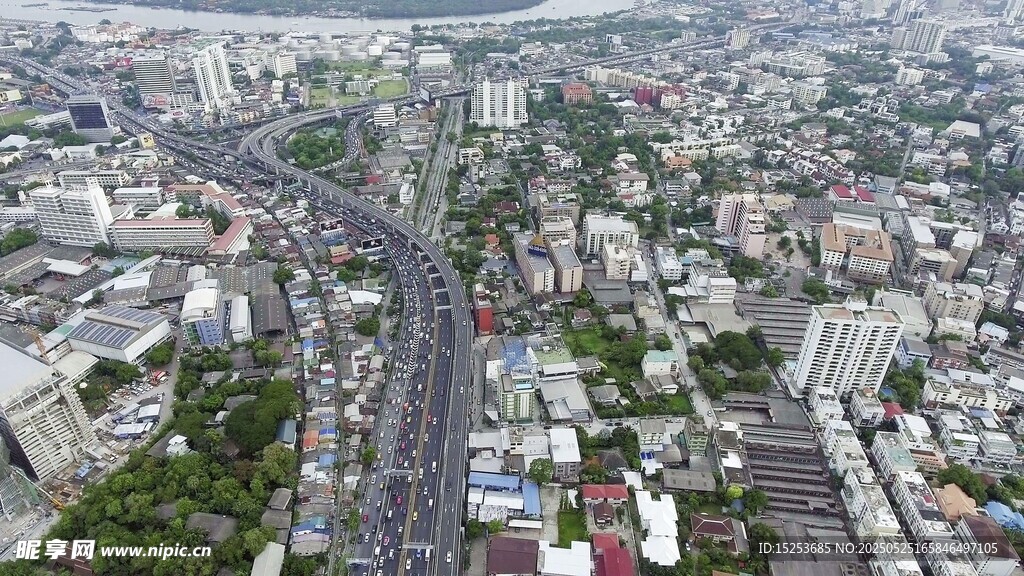 城市俯瞰景象