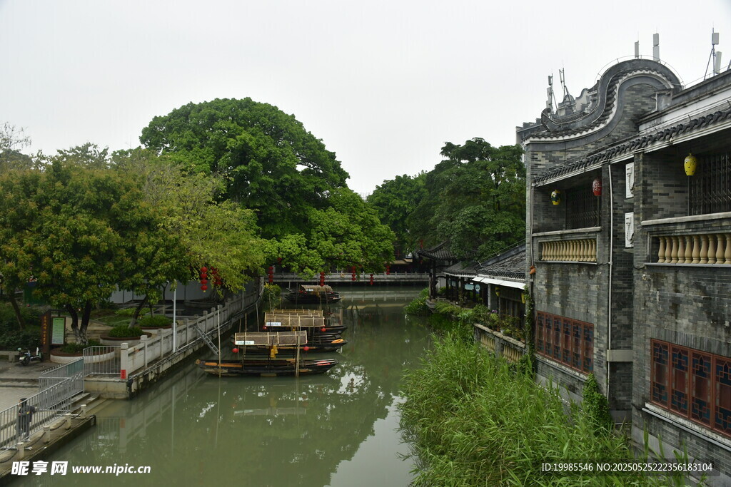 江南古镇古建小桥流水