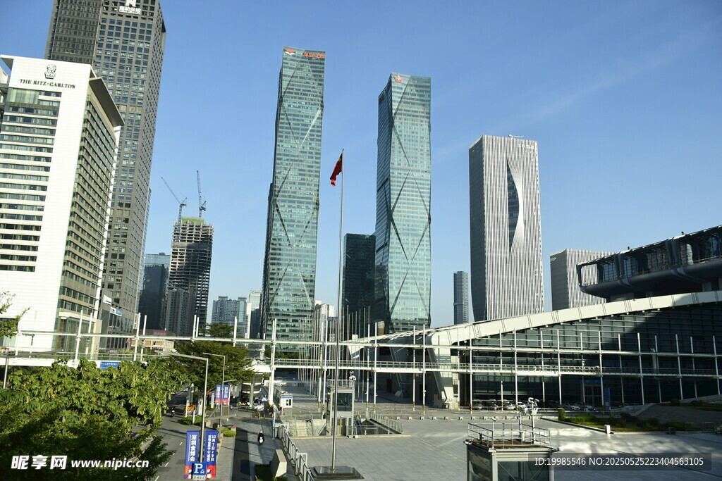 高层建筑写字楼模特大楼