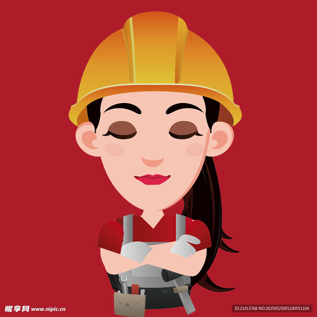 戴安全帽的女性工程师