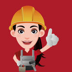 女建筑工人点赞