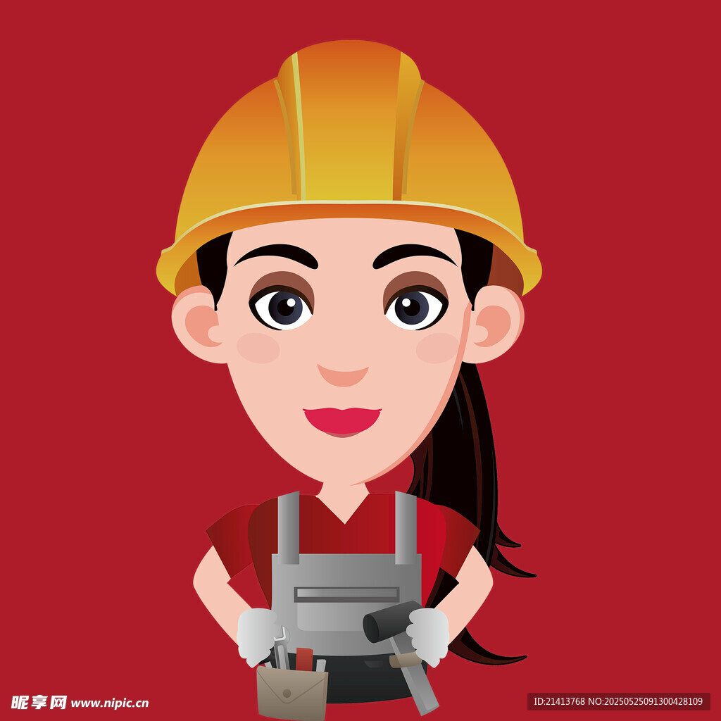 女建筑工人形象