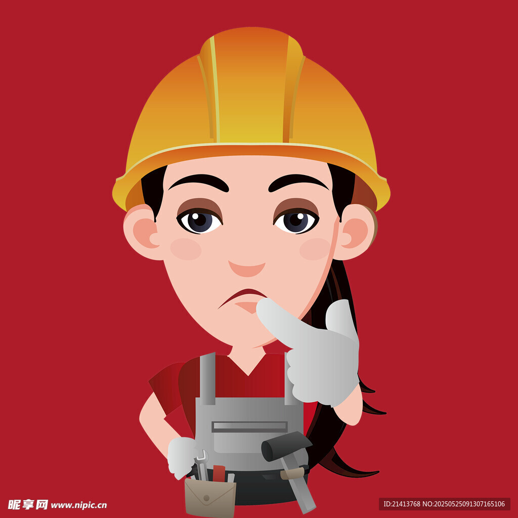 女建筑工人形象