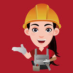 女建筑工人形象展示