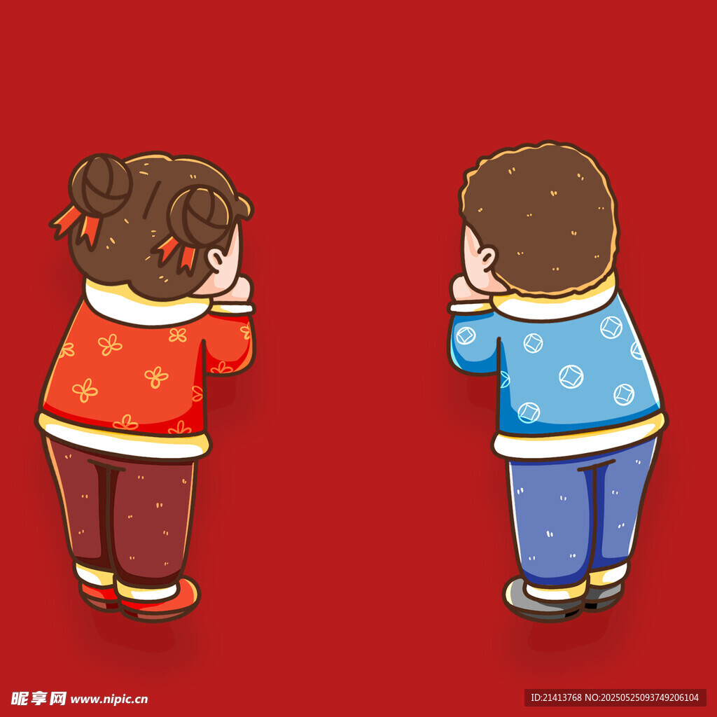 儿童拜年图