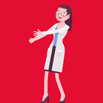 优雅女医生热情指引