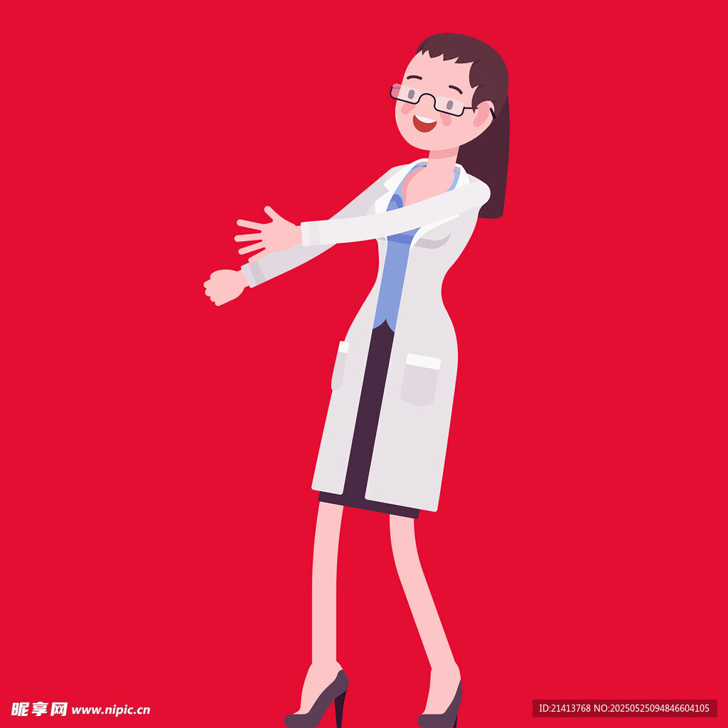 优雅女医生热情指引