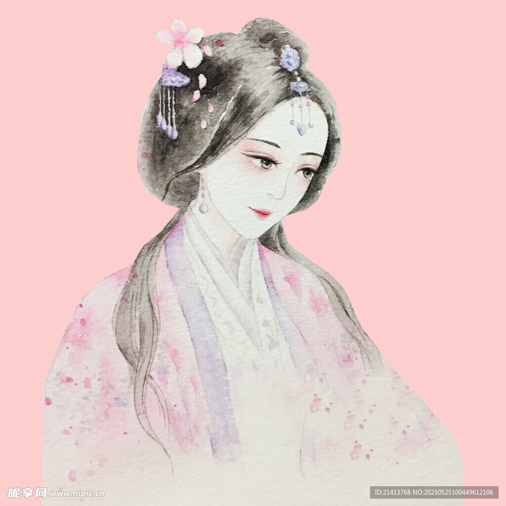 古风美人插画