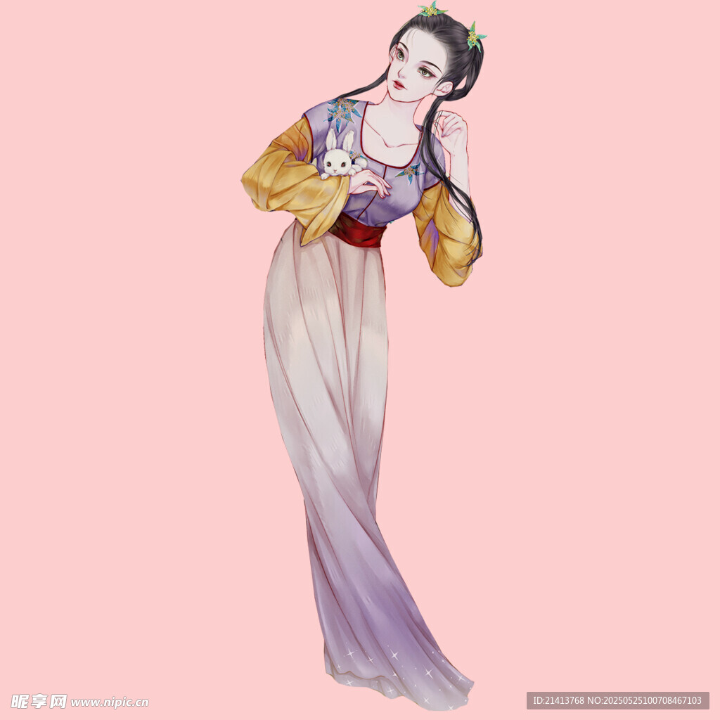 古典优雅的古装女子形象
