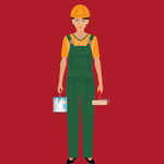 女建筑工人形象展示
