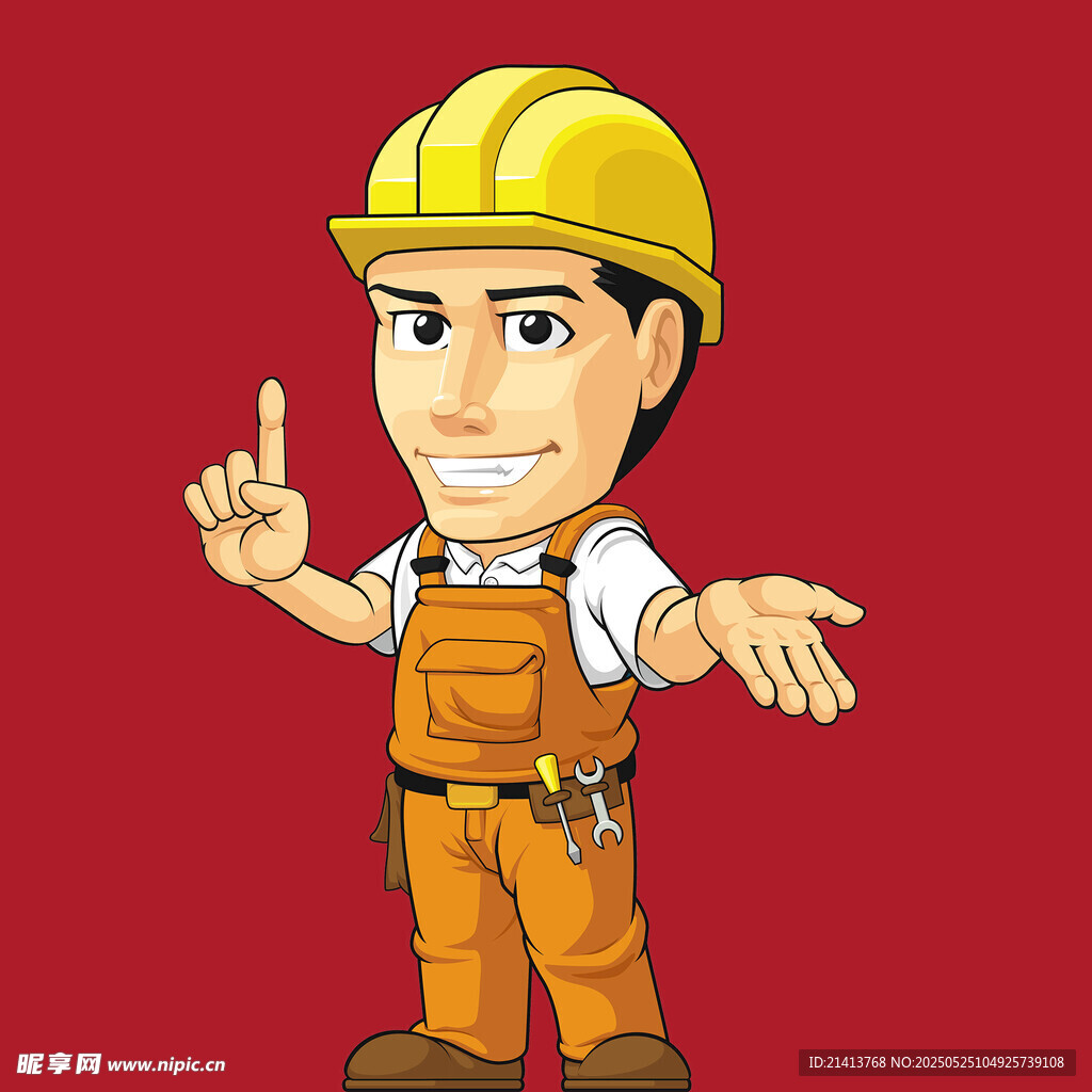 建筑工人形象展示