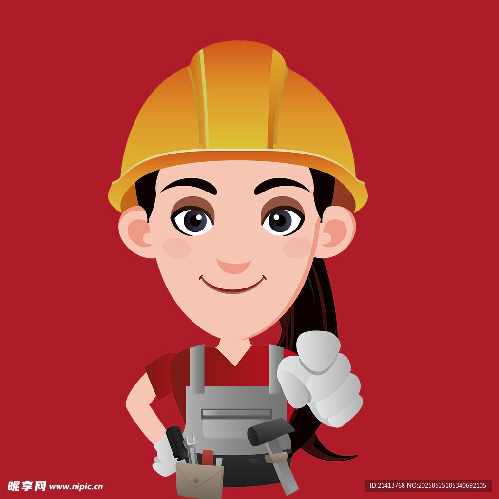 女建筑工人形象展示