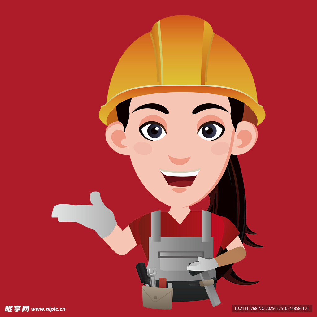 女建筑工人形象展示