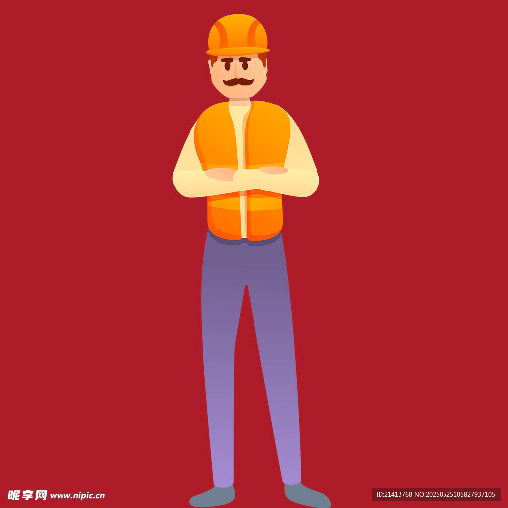 建筑工人形象