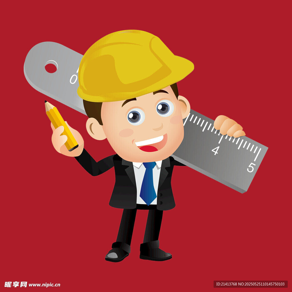 工程师手持工具与图纸