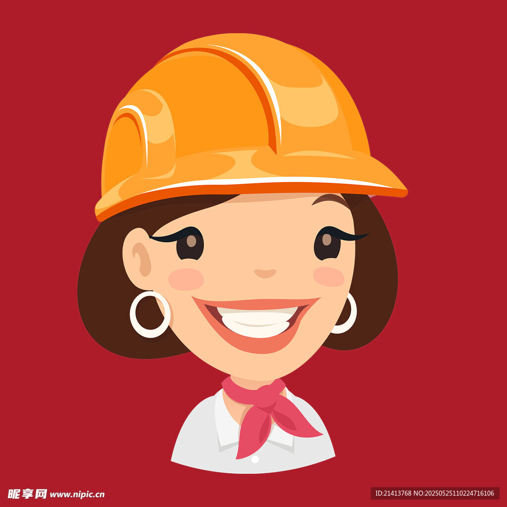 女建筑工人头像