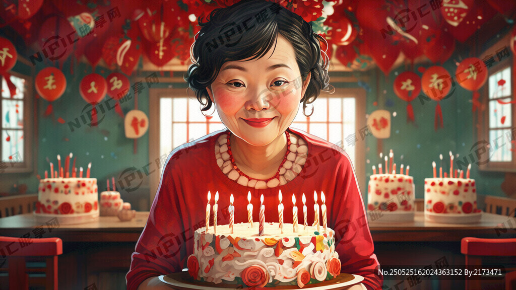 请生成一张生日快乐的图片