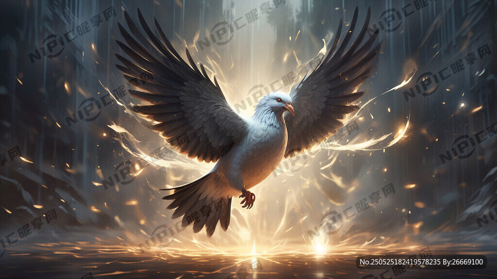 鸽子 光明伟岸的样子 艺术创想